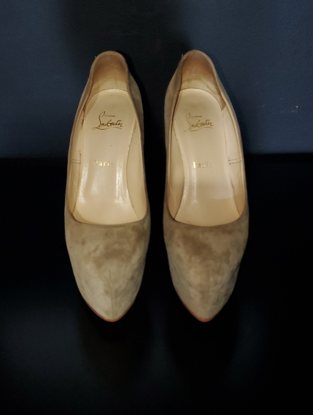 CHRISTIAN LOUBOUTIN DAFFODILE PLATFORM PUMPS